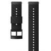 Suunto D5 Strap 24mm Athletic 3 Silicone Strap Kit D5 Black/Steel M