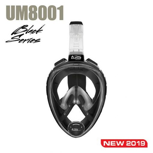 Tusa 8001-BK Fullface Snorkelmask