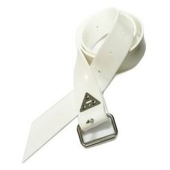alchemy silicone belt 5mm with quick release Marseillaise buckle white